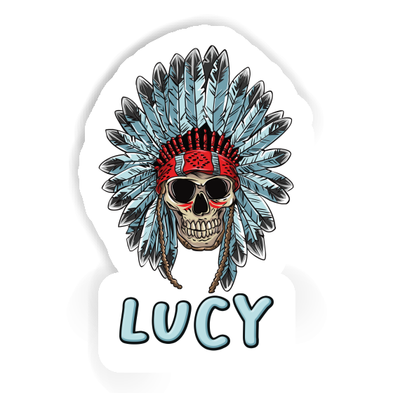 Skull Sticker Lucy Notebook Image