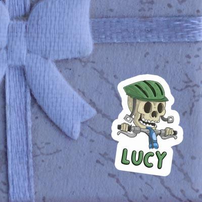 Lucy Autocollant Cycliste Laptop Image