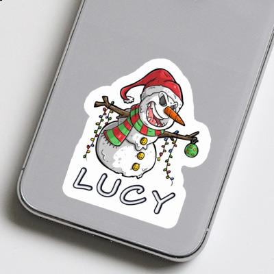 Lucy Sticker Bad Snowman Notebook Image