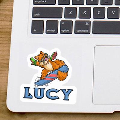 Sticker Lucy Snowboarderin Laptop Image