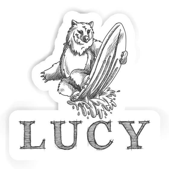 Autocollant Surfeur Lucy Notebook Image