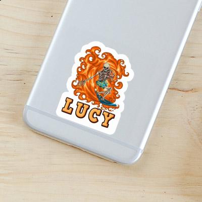 Surfer Sticker Lucy Laptop Image