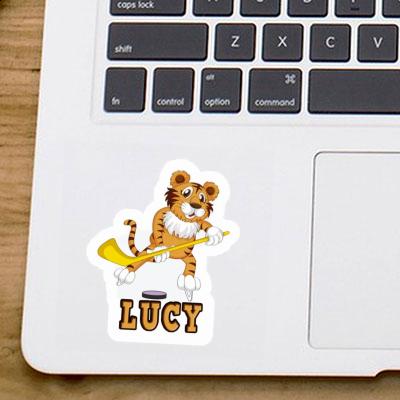 Lucy Sticker Eishockeyspieler Laptop Image