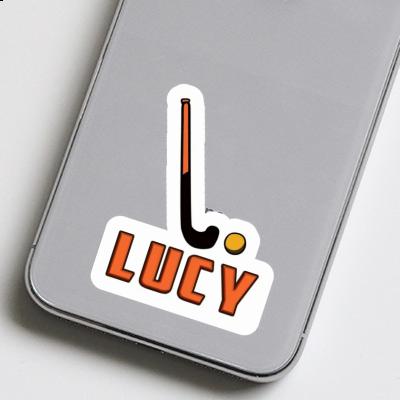 Floorball Stick Sticker Lucy Notebook Image