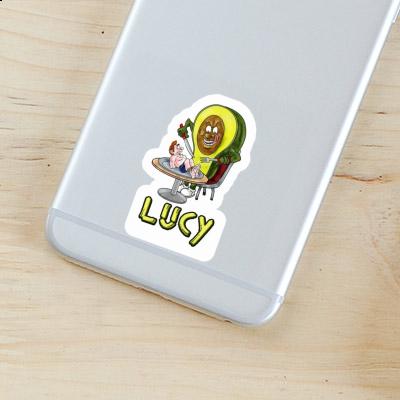 Lucy Aufkleber Avocado Laptop Image