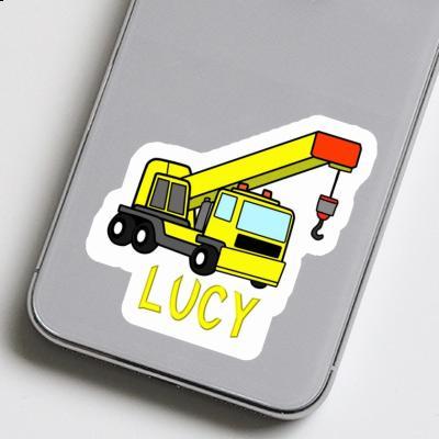 Sticker Lucy Truck crane Gift package Image