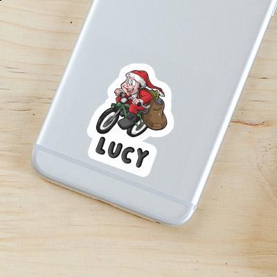 Lucy Sticker Bicycle Rider Notebook Image