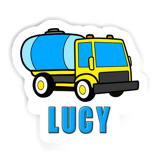 Sticker Lucy Water Truck Notebook Image