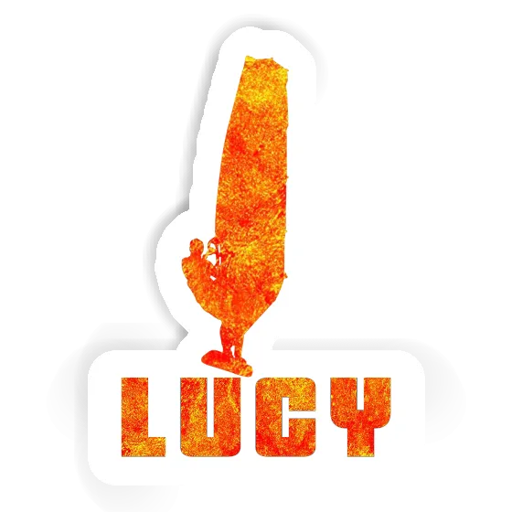 Lucy Sticker Windsurfer Laptop Image