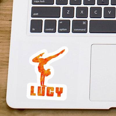 Lucy Sticker Yoga Woman Notebook Image