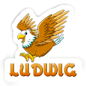 Ludwig Sticker Eagle Image