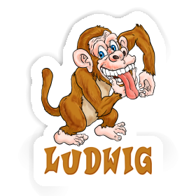 Sticker Gorilla Ludwig Image