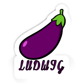 Aubergine Sticker Ludwig Image