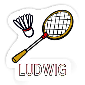 Ludwig Sticker Badminton Racket Image