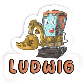 Sticker Ludwig Little Excavator Image