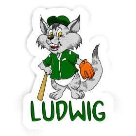 Ludwig Sticker Cat Image