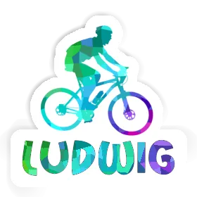 Ludwig Sticker Biker Image