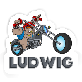 Sticker Motorbike Rider Ludwig Image