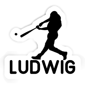 Sticker Ludwig Baseball Player Image