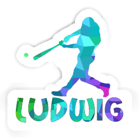 Sticker Baseball Player Ludwig Image