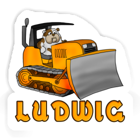 Bulldozer Sticker Ludwig Image