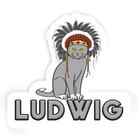 American Indian Sticker Ludwig Image