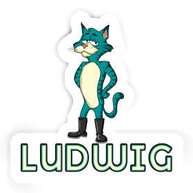 Sticker Ludwig Cat Image