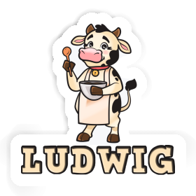 Sticker Ludwig Cow Image