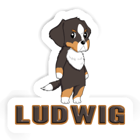 Sticker Bernese Mountain Dog Ludwig Image