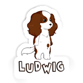 Sticker Cavalier King Charles Spaniel Ludwig Image