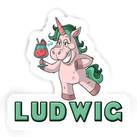 Sticker Party Unicorn Ludwig Image