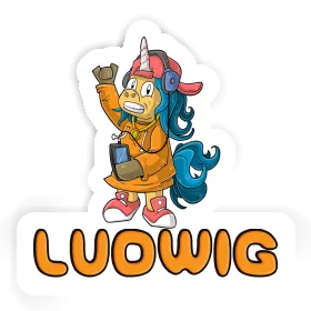 Hip-Hop Unicorn Sticker Ludwig Image