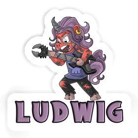 Rocking Unicorn Sticker Ludwig Image