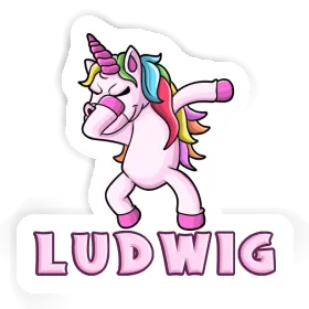 Ludwig Sticker Einhorn Image