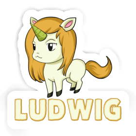 Sticker Unicorn Ludwig Image