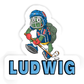 Hockey Player Sticker Ludwig Image