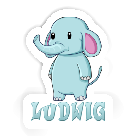 Sticker Elephant Ludwig Image