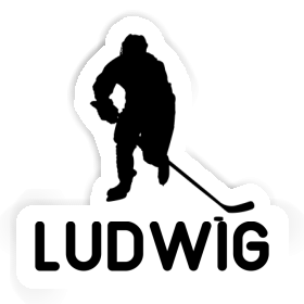 Hockey Player Sticker Ludwig Image