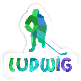 Sticker Hockey Player Ludwig Image