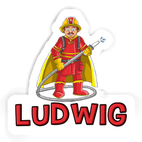 Sticker Ludwig Firefighter Image