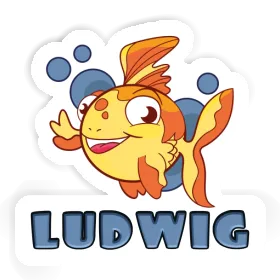 Ludwig Sticker Fish Image