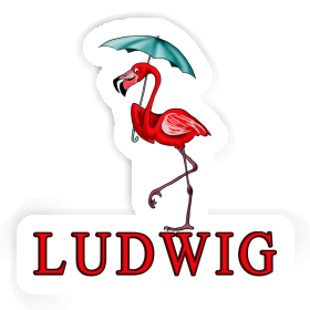 Sticker Flamingo Ludwig Image