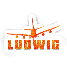 Sticker Airplane Ludwig Image