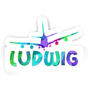 Sticker Airplane Ludwig Image