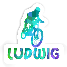 Ludwig Sticker Freeride Biker Image