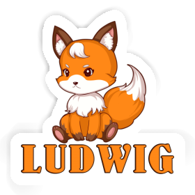 Ludwig Sticker Fox Image