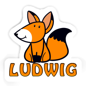 Ludwig Sticker Fox Image