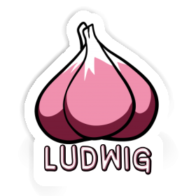 Garlic clove Sticker Ludwig Image