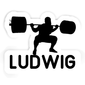 Ludwig Sticker Weightlifter Image