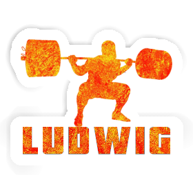 Ludwig Sticker Weightlifter Image